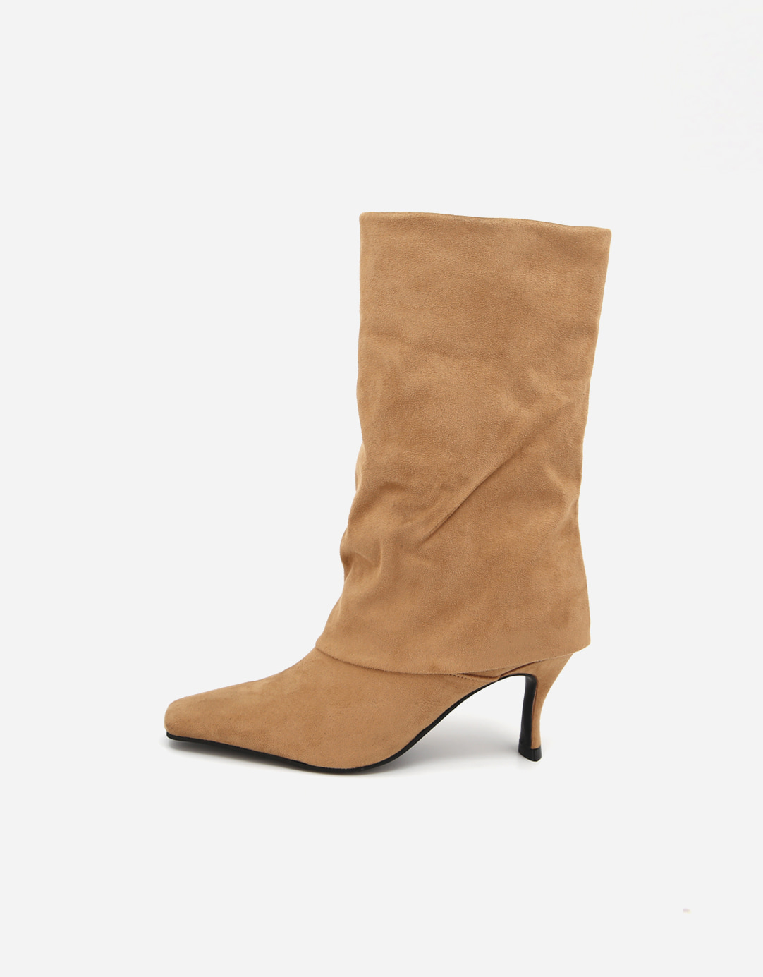 SUEDE MIDDLE HALF BOOTS