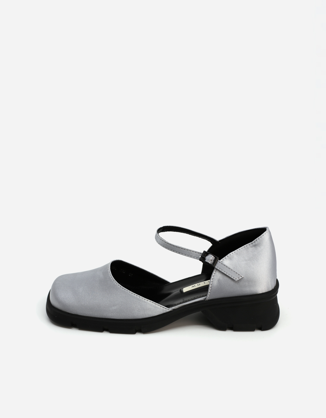 SILVER STRAP MARY JANE FLAT LOAFER