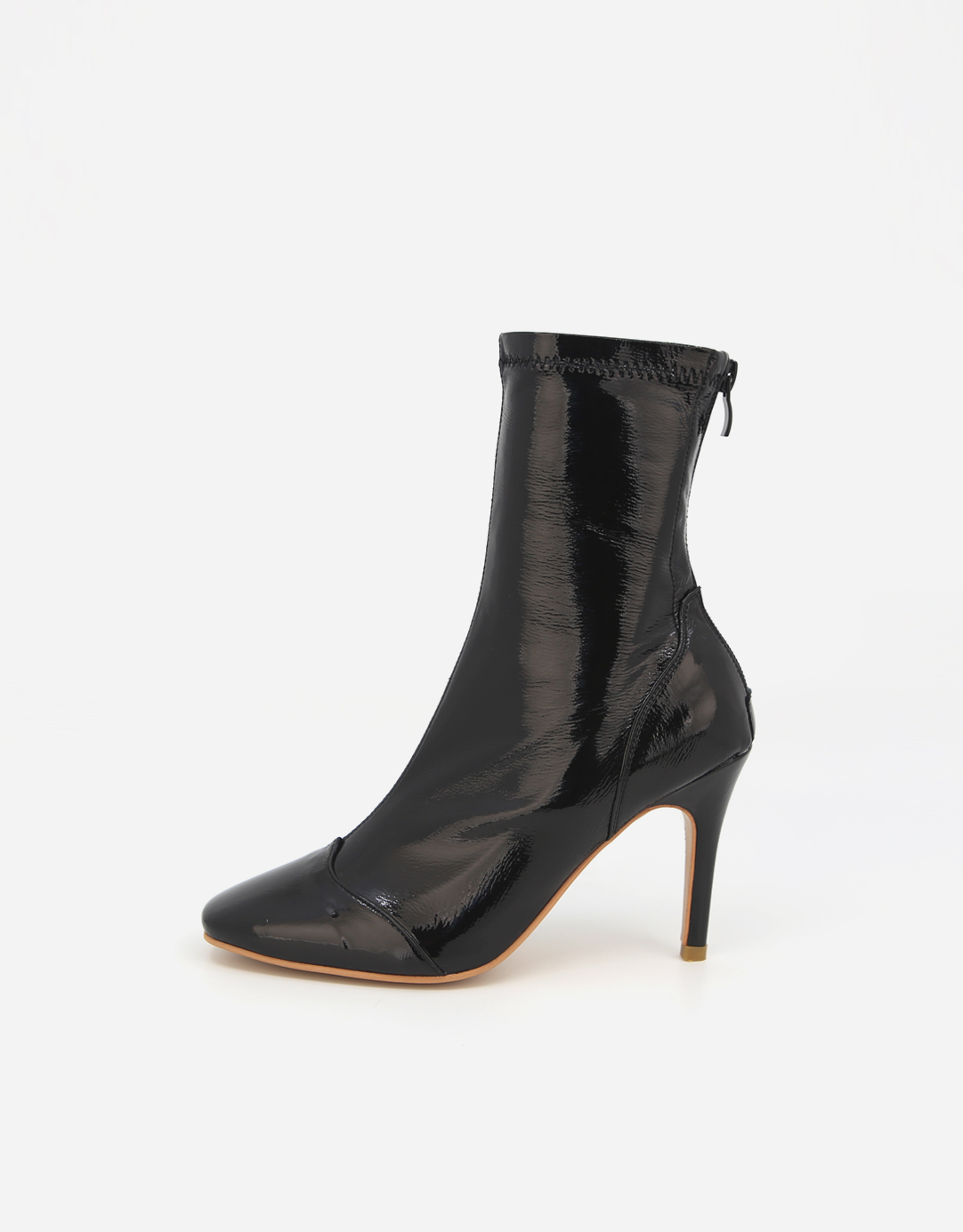 ZIPPER SPAN ANKLE BOOTS