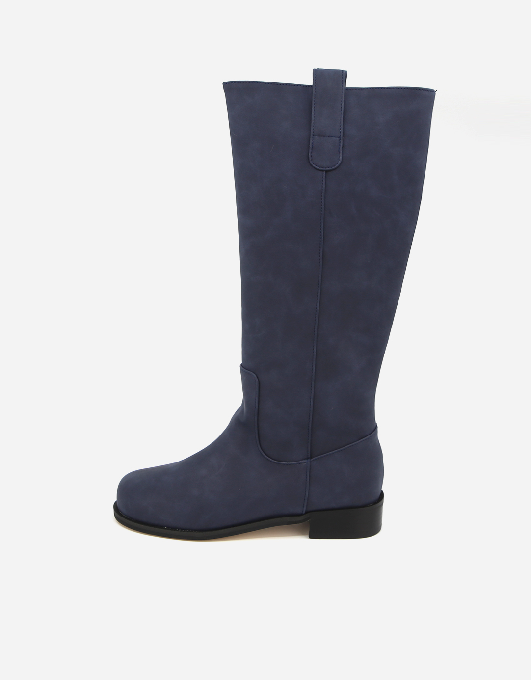 ROUND CRUSH SUEDE LONG BOOTS