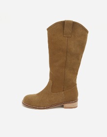 CASUAL SUEDE WESTERN LONG BOOTS