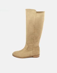 LOG SUEDE LONG BOOTS