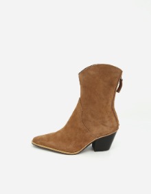 SUEDE WESTERN SHORT BOOTS